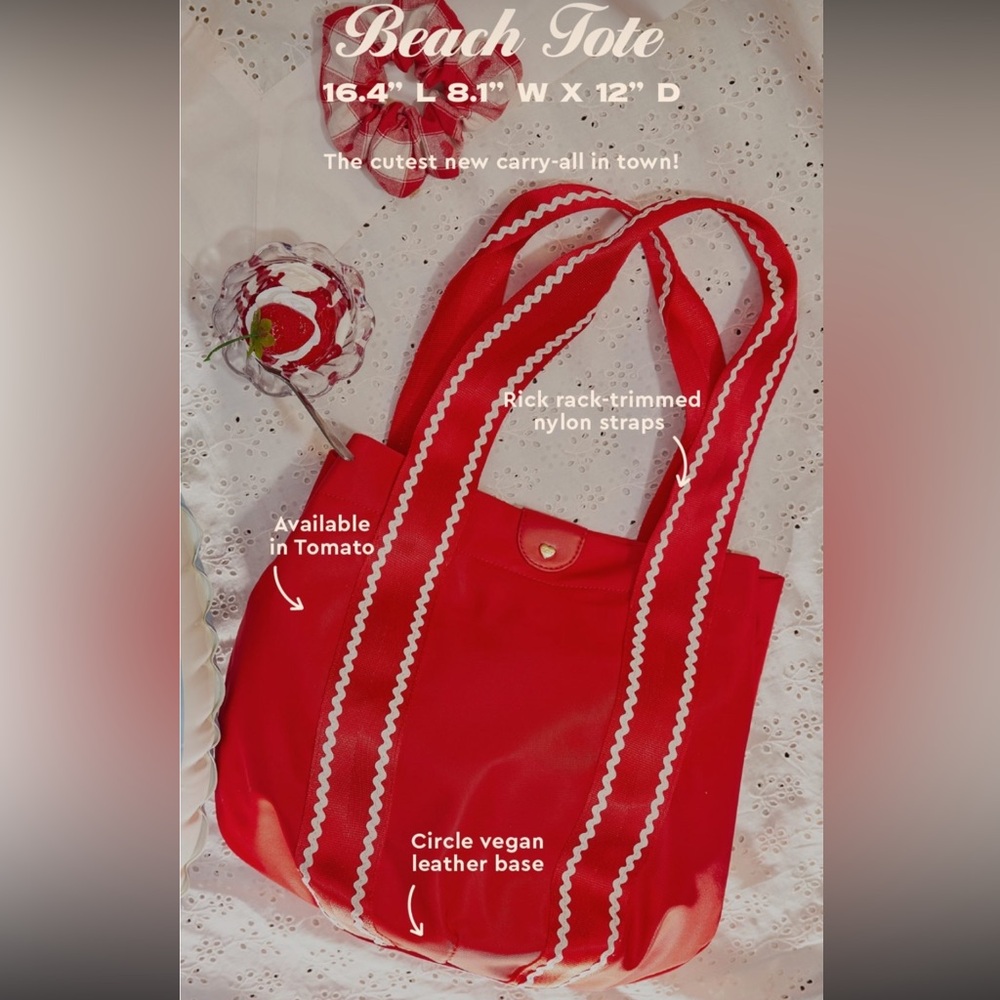 NWT Stoney clover lane Italy beach tote